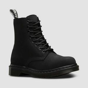 SOLD - DR MARTEN 1460 MONO FUR LINED BOOTS